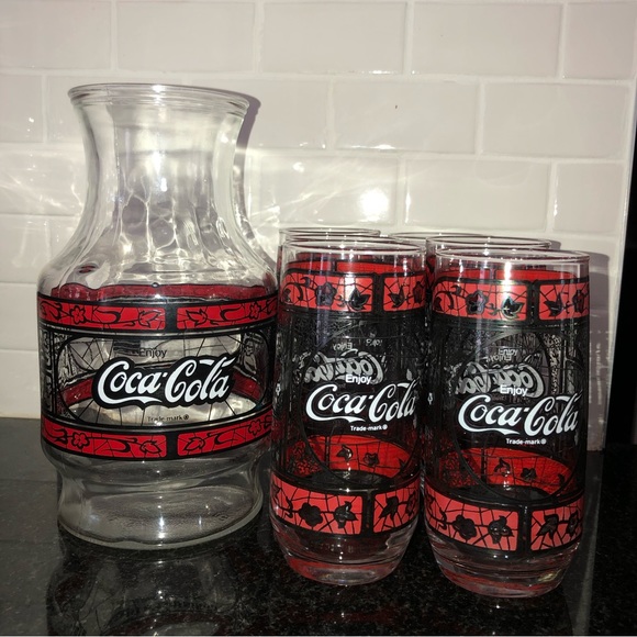 coca cola pitcher and glass set - Picture 2 of 7